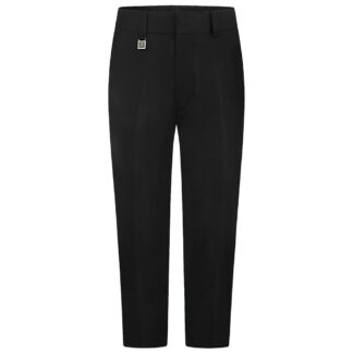 Black sturdy fit school daywear trousers for boys