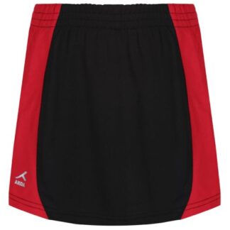 Knights Templar School PE skort in red and black