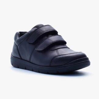 Galaxy double Velcro strapped school shoe. Comfy, convenient and easy to use design