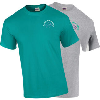 Perfect Aim TShirts in Jade & Grey