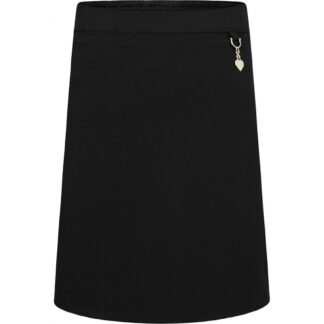 Soft feel stretch fabric heart skirt